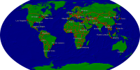Welt (Typ 2) Städte + Grenzen 2000x1000